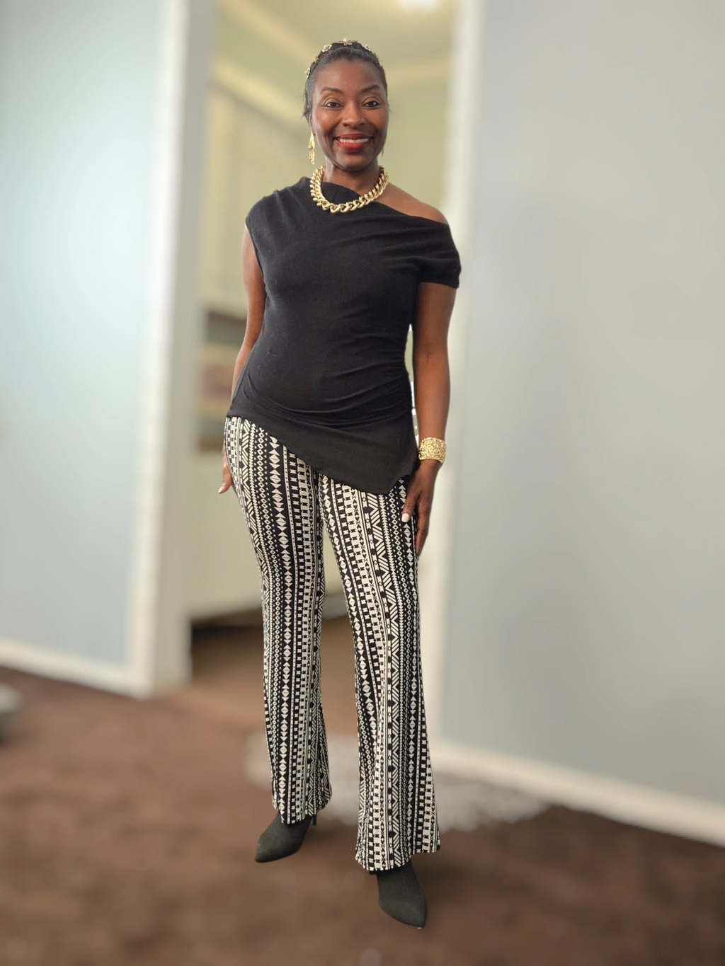 Black N White Leisure Pants