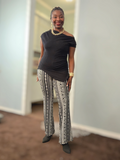 Black N White Leisure Pants