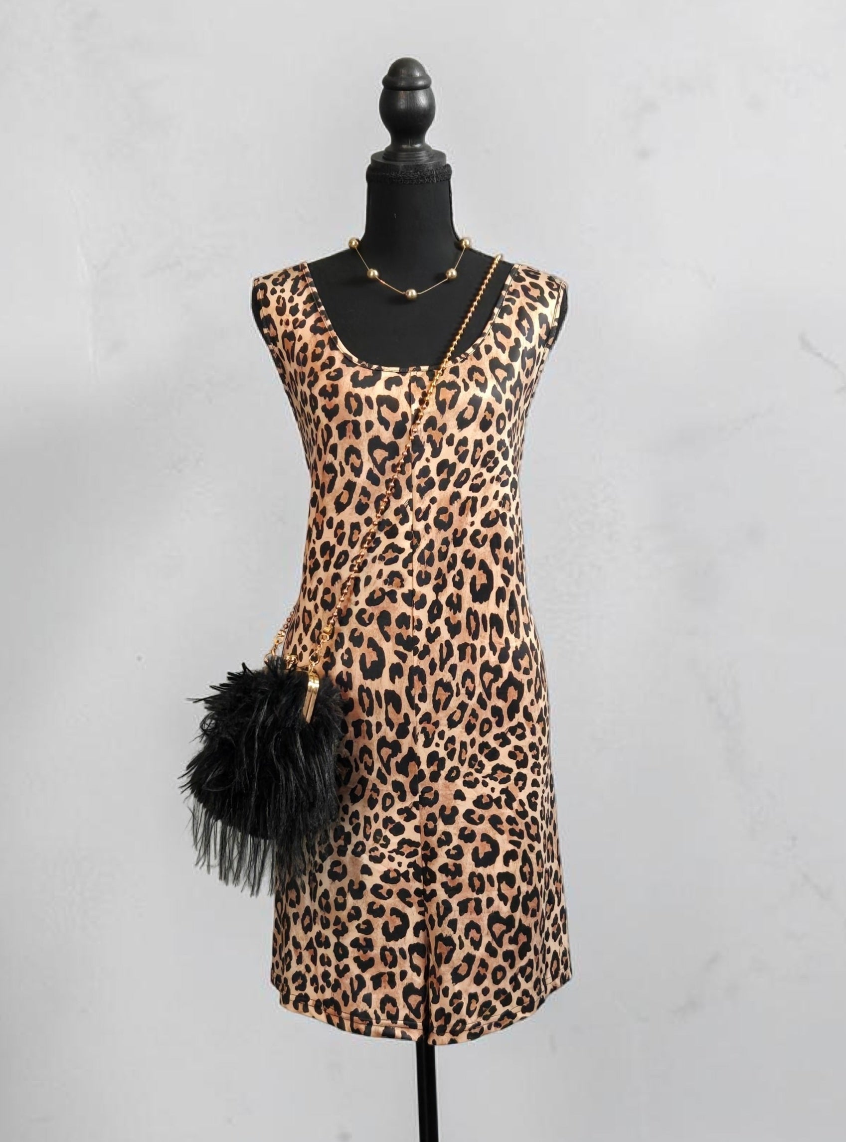 Curvy Fit Leopard Print Romper