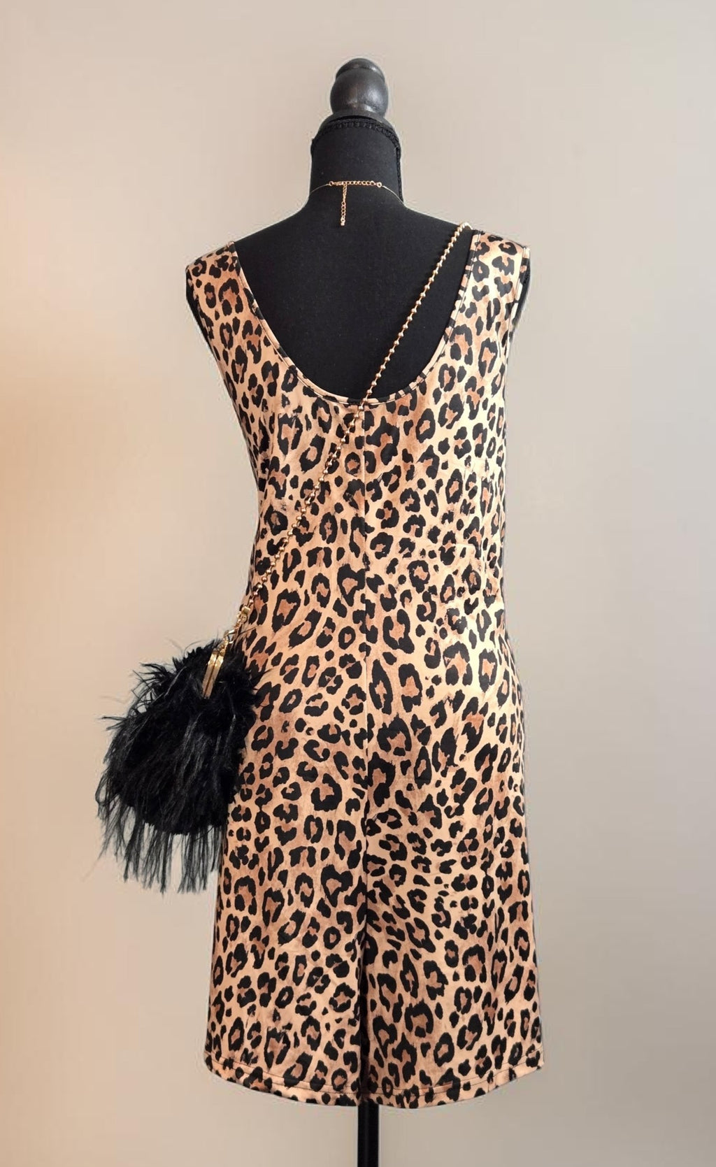 Curvy Fit Leopard Print Romper