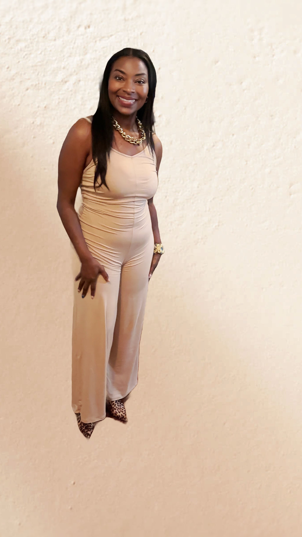 Mocha Cami Wide Legged Jumpsuit