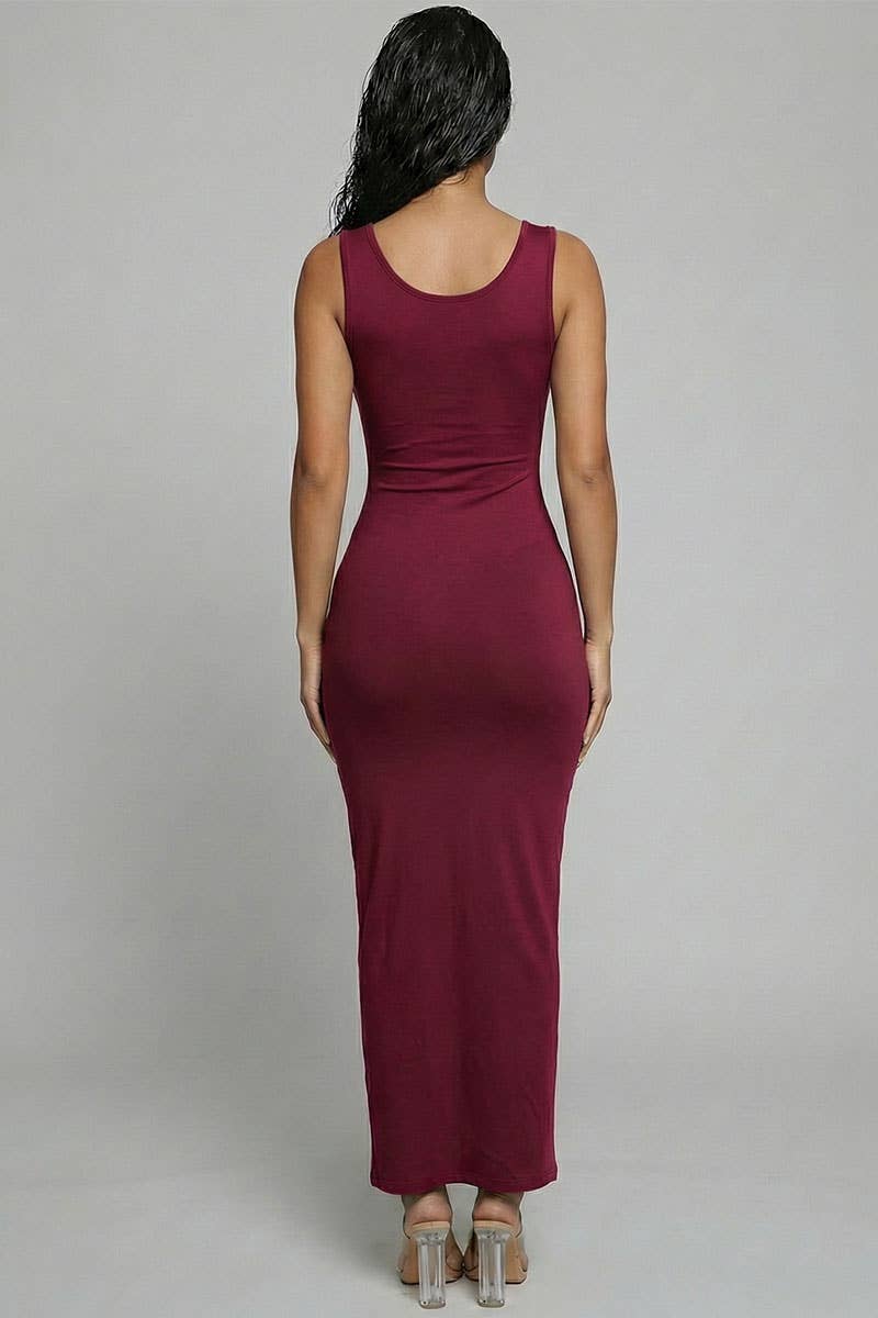 Sleeveless Basic Maxi Dress
