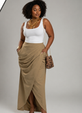 Draped Asymmetrical Skirt