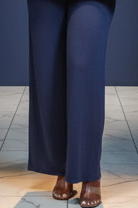 WIDE LEG DRAWSTRING ELASTIC PANTS