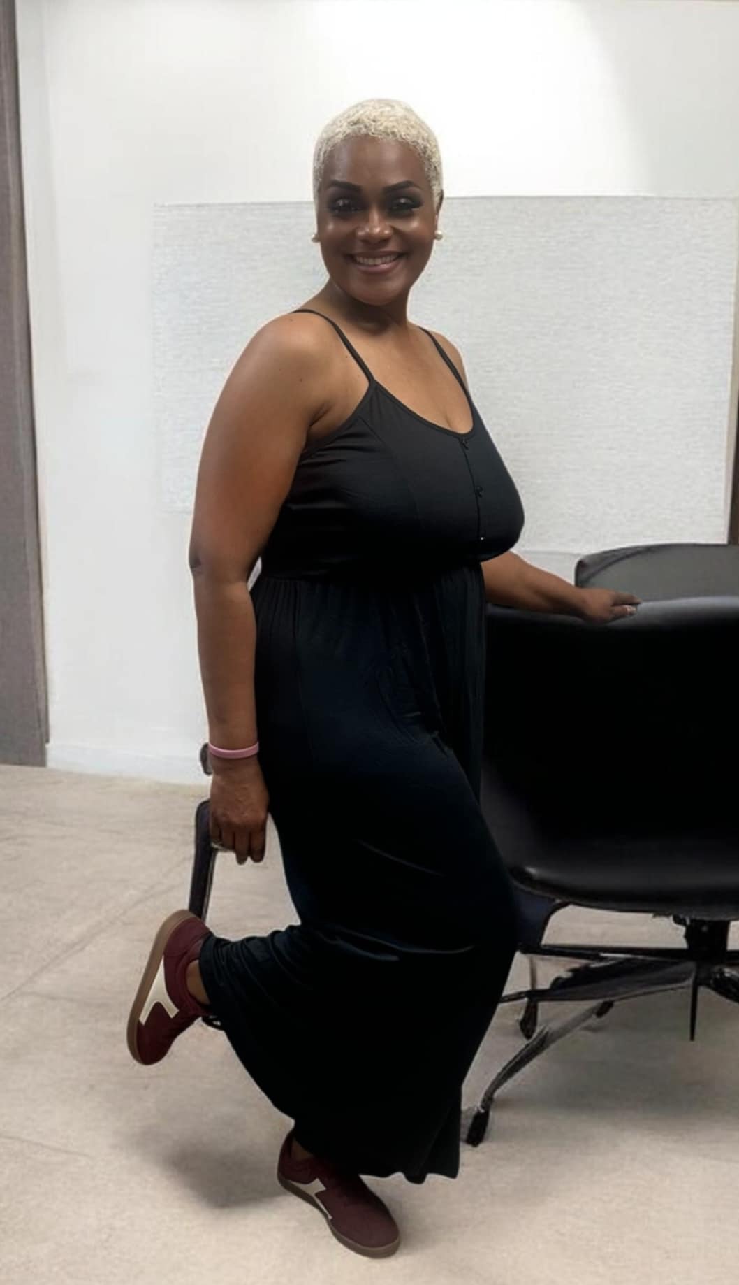 Plus Size Button Front Wide Leg Jumpsuit