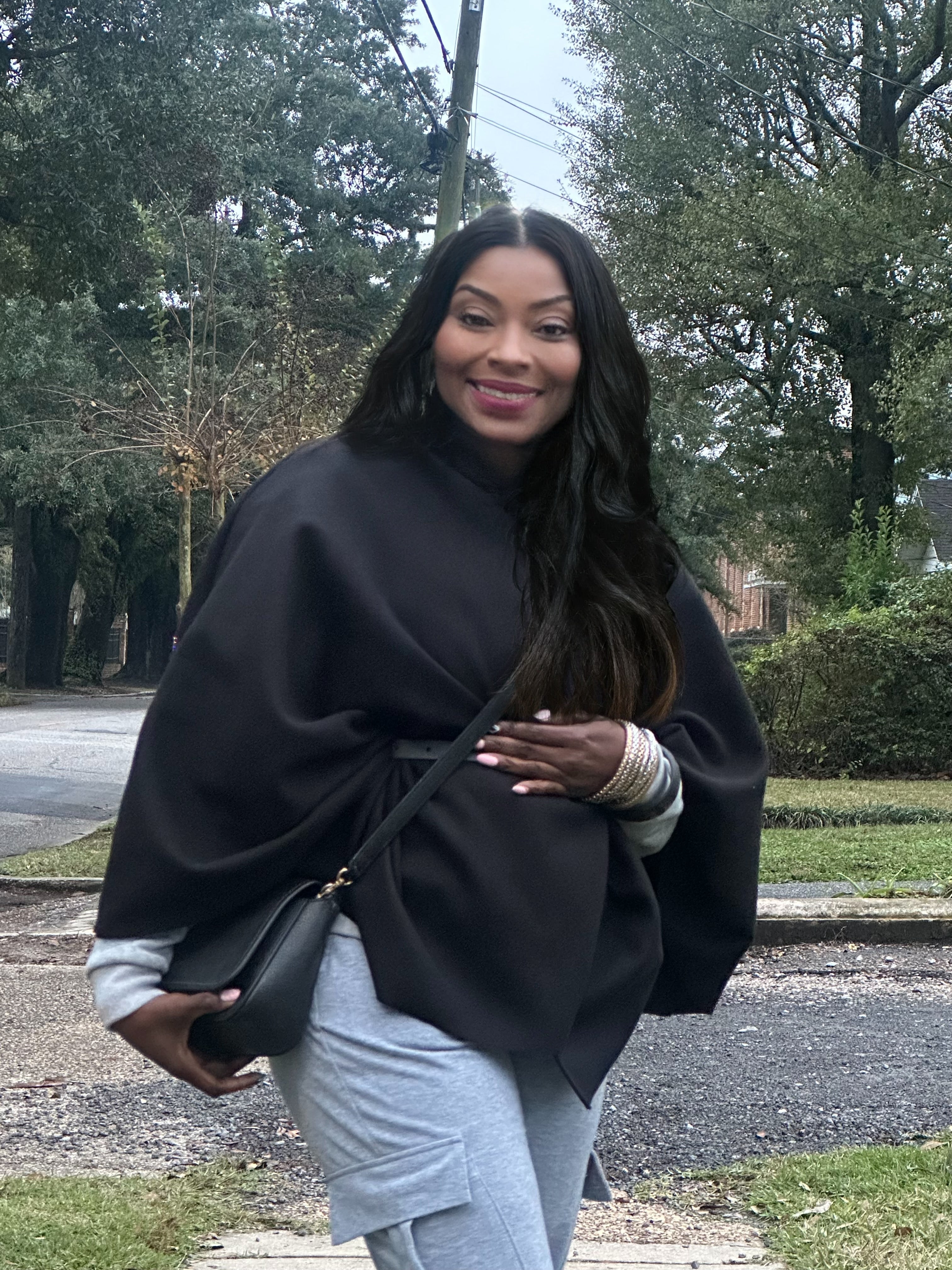 High Neck Tunic Cape