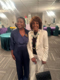 Blue Satin Tie-Neck Jumpsuit