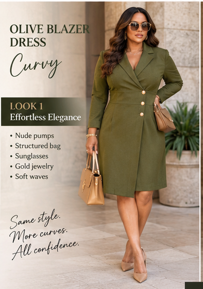 Curvy Come Get Me Ponte Dress