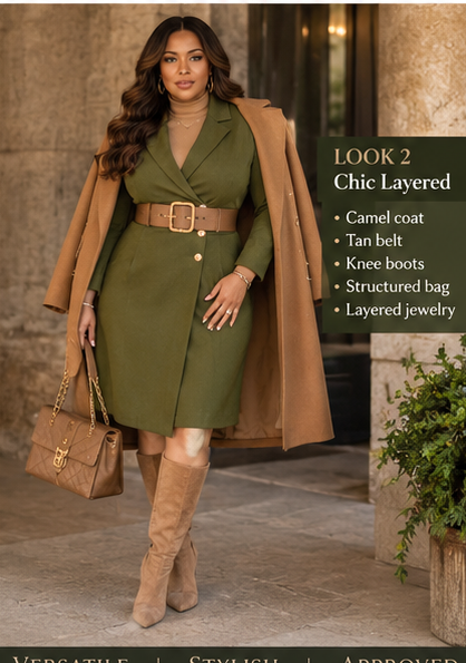 Curvy Come Get Me Ponte Dress