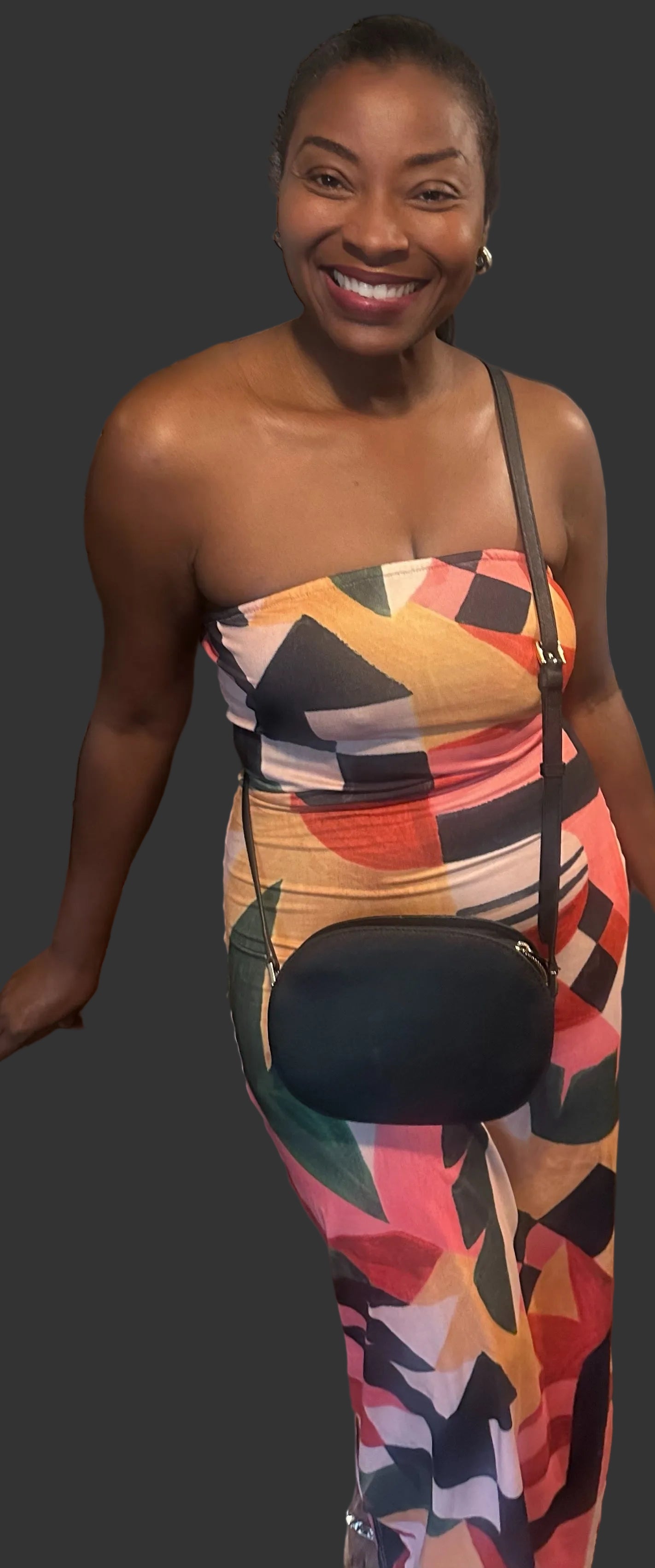 Geometric Maxi Tube Dress