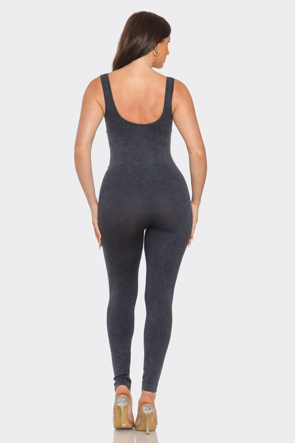 dRo Front Scoop Neck Corset Style Jumpsuits