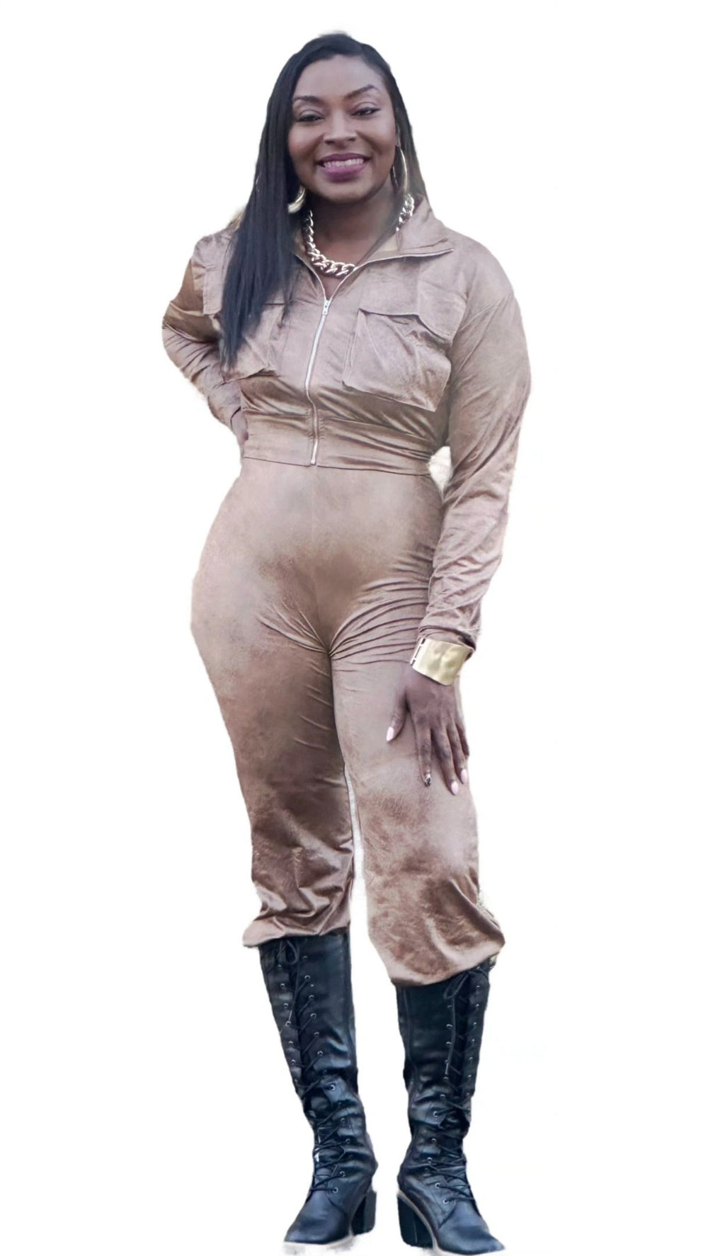 Brown Sugar Distressed Leather-Look Set