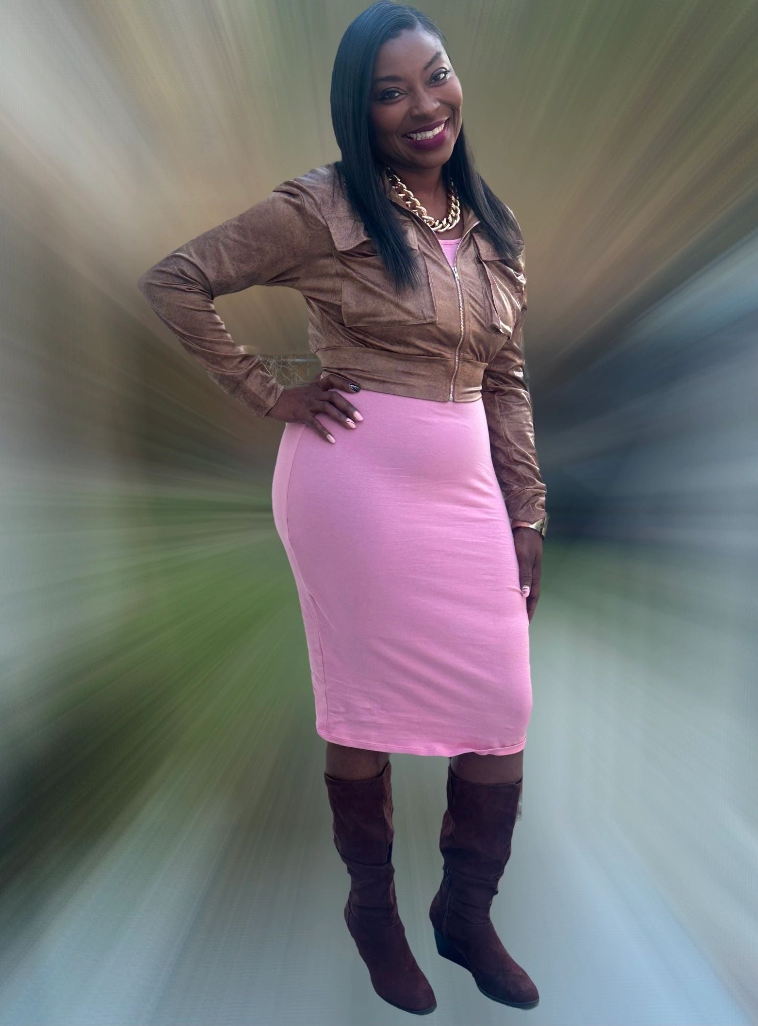 "Let Me Slip" Mauve Dress